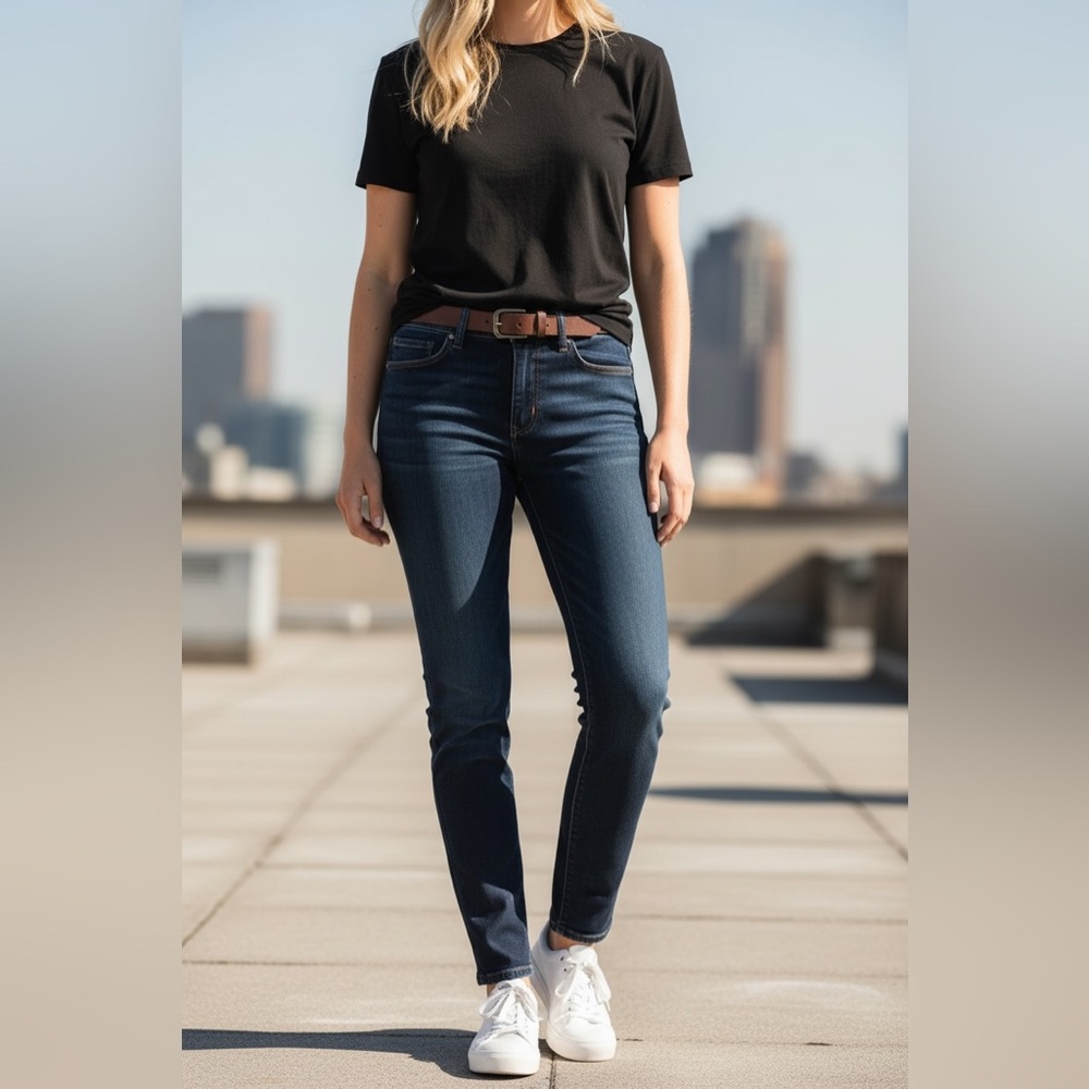 Apartment 9 Dark Wash Straight Leg Jeans 30X30”